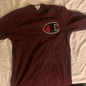 Large Burgundy Champion T-Shirt